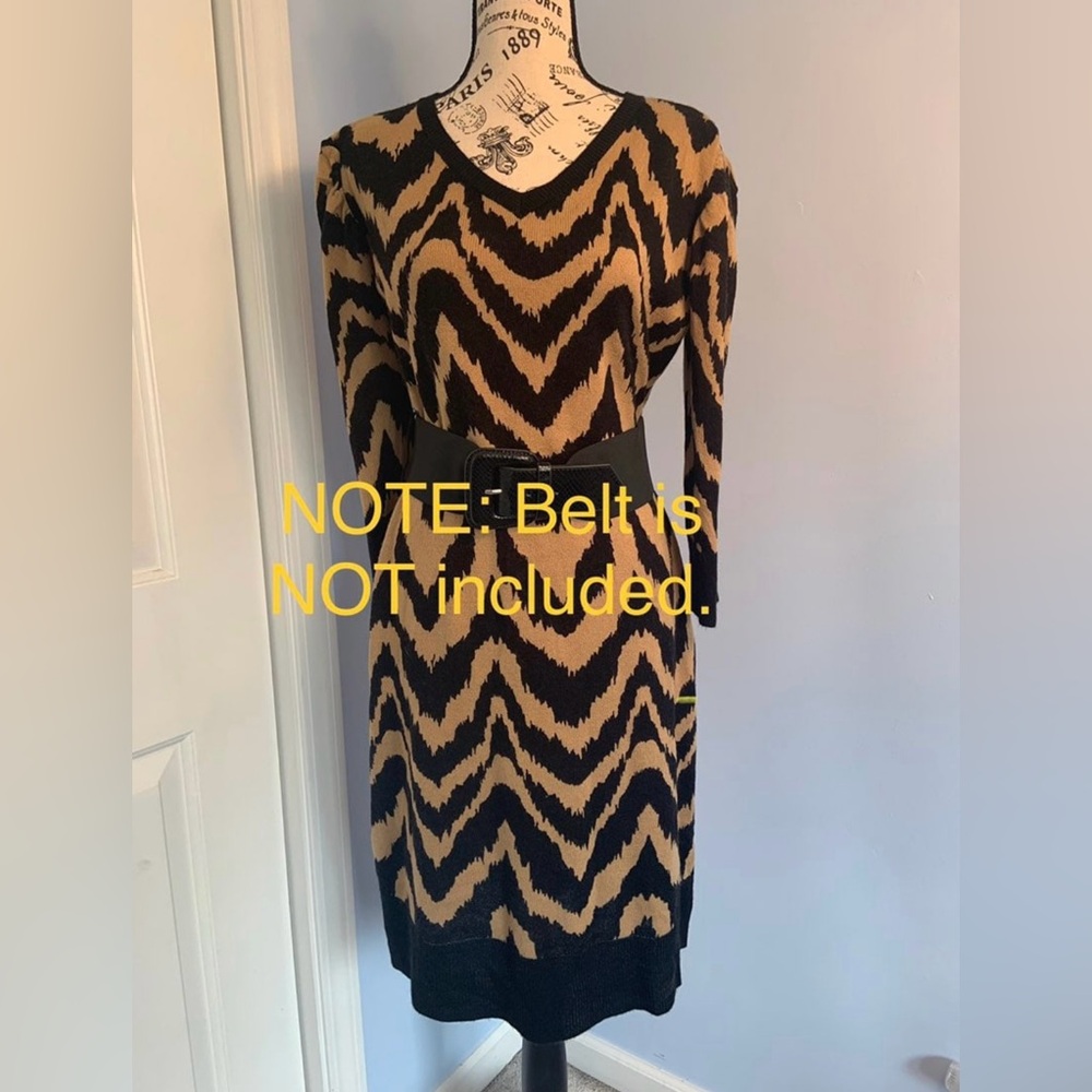 AB Studio Sweater Dress, NWOT, Sz. L - Picture 4 of 5